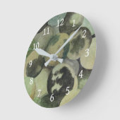 Black Walnuts Runde Wanduhr (Winkel)
