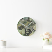 Black Walnuts Runde Wanduhr (Zuhause)