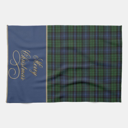 Black Watch Ancient Christmas Kitchen Towel Geschirrtuch (Horizontal)