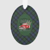 Black Watch Ancient Original Schottischer Tartan Ornament (Rückseite)