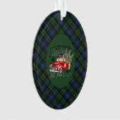 Black Watch Ancient Original Schottischer Tartan Ornament (Vorderseite)