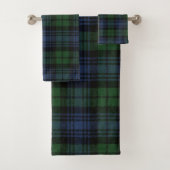 Black Watch Ancient Original Scottish Tartan Badhandtuch Set (Insitu)