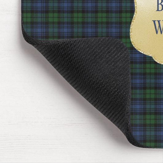 Black Watch Ancient Original Scottish Tartan Mousepad (Ecke)
