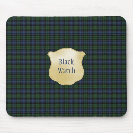 Black Watch Ancient Original Scottish Tartan Mousepad (Vorne)