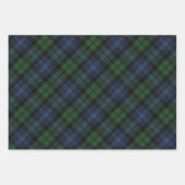 Black Watch Ancient Scottish Tartan Geschenkpapier Set (Vorderseite 3)