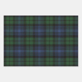 Black Watch Ancient Scottish Tartan Geschenkpapier Set (Vorderseite 2)