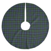 Black Watch Ancient Scottish Tartan Polyester Weihnachtsbaumdecke (Vorderseite)