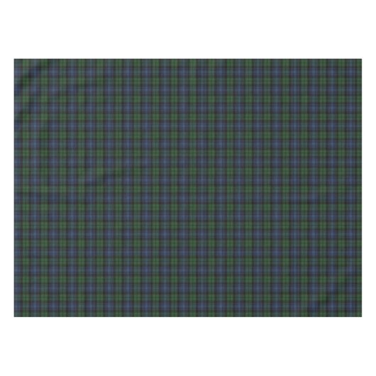 Black Watch Ancient Scottish Tartan Tischdecke (Vorderseite (Horizontal))