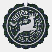 Black Watch Ancient Scottish Tartan Weihnachten Ornament Karte (Vorderseite)