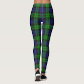Black Watch Campbell Clan Tartan Kariert Leggings (Rückseite)