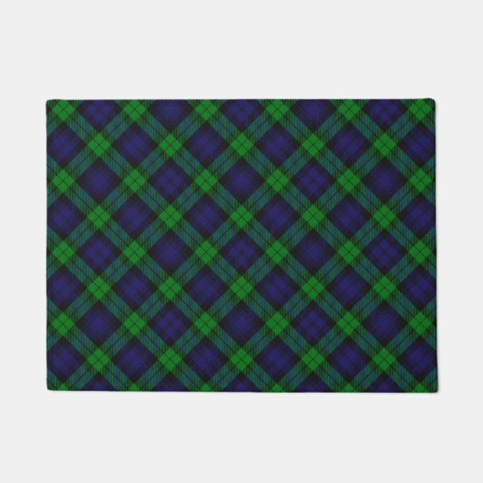 Black Watch Campbell Tartan Fußmatte (Vorderseite)