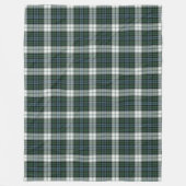 Black Watch dress green tartan checkered plaid Fleecedecke (Vorderseite)