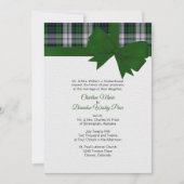 Black Watch Dress Kariert 2 Einladung zur Hochzeit (Vorderseite)