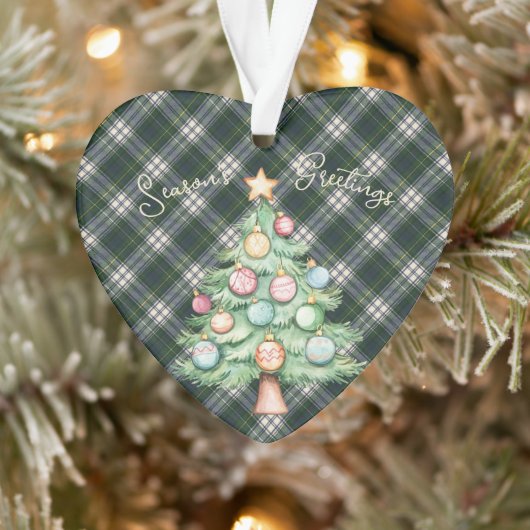 Black Watch Dress Scottish Tartan Christmas Ornament (Baum)