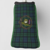Black Watch Kariert Tartan Scottish Thistlle Name  Golf Headcover (Rotieren 90)