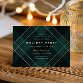 Black Watch Karierte Corporate Holiday Party Folieneinladung