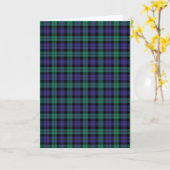 Black Watch Scottish Tartan Karte (Gelbe Blume)