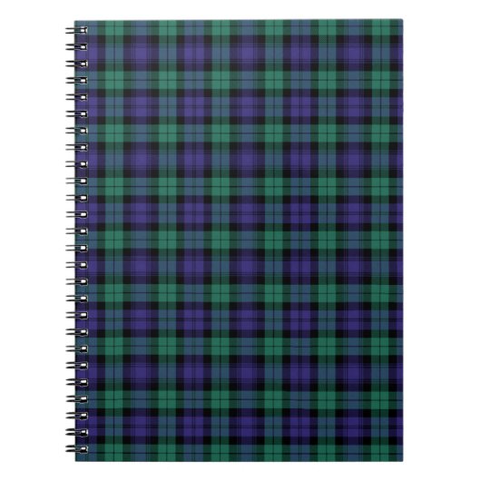 Black Watch Scottish Tartan Notizblock (Vorderseite)