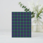Black Watch Scottish Tartan Postkarte (Stehend Vorderseite)