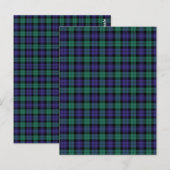 Black Watch Scottish Tartan Postkarte (Vorne/Hinten)