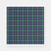 Black Watch Scottish Tartan Serviette (Vorderseite)