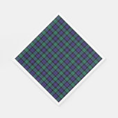 Black Watch Scottish Tartan Serviette (Ecke)