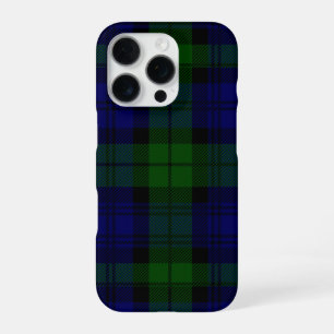 Black Watch Tartan Blau Grün Kariert iPhone 16 Pro Hülle