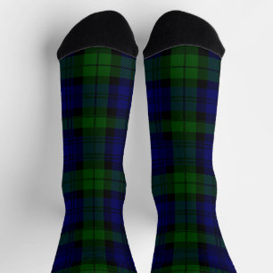 Black Watch Tartan Blau Grün Kariert Socken