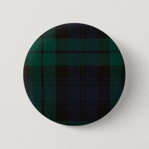 Black Watch Tartan Button