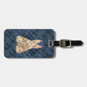 Black Watch Tartan Gepäckanhänger (Vorderseite horizontal)
