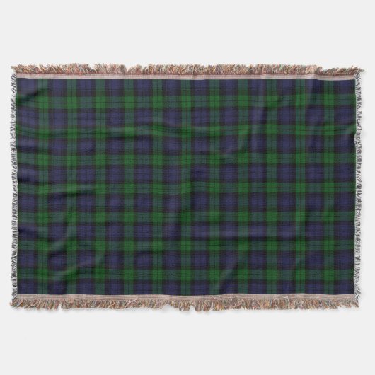 Black Watch Tartan Kariertes schottisches Karierte Decke (Vorderseite)