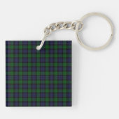 Black Watch Tartan Kariertes schottisches Karierte Schlüsselanhänger (Rückseite)