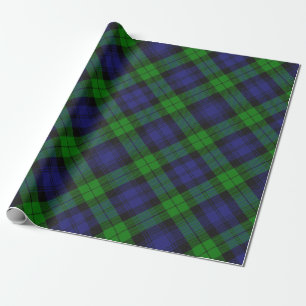 Black Watch Tartan Kariertes schottisches Muster Geschenkpapier