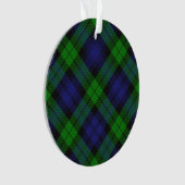 Black Watch Tartan Kariertes schottisches Muster Ornament (Vorderseite)