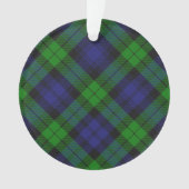 Black Watch Tartan Kariertes schottisches Muster Ornament (Vorderseite)
