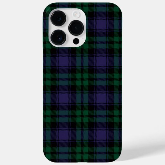 Black Watch Tartan, Karo Case-Mate iPhone Hülle (Rückseite)