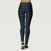 Black Watch Tartan, Karo Leggings (Rückseite)