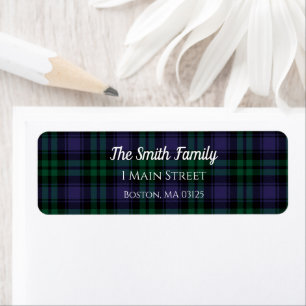 Black Watch Tartan, Karo-Rücksendeadresse