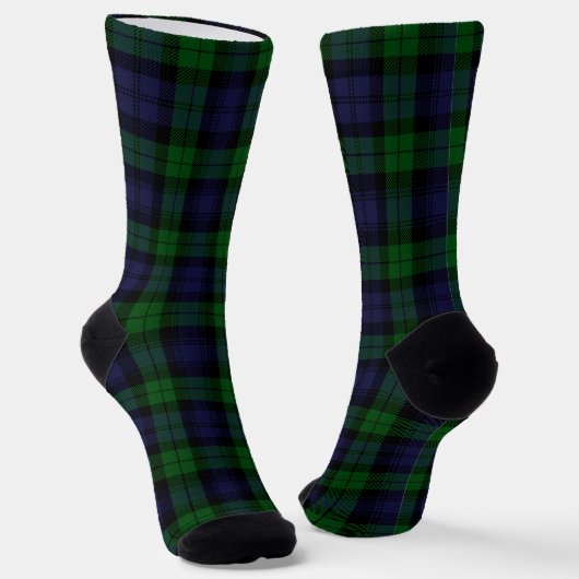 Black Watch Tartan Karo Socken (Gewinkelt)