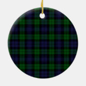 Black Watch Tartan Keramik Ornament (Hinten)
