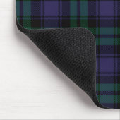 Black Watch Tartan, Plaid Mousepad (Ecke)