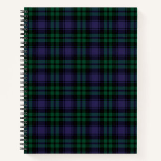 Black Watch Tartan, Plaid Notizblock