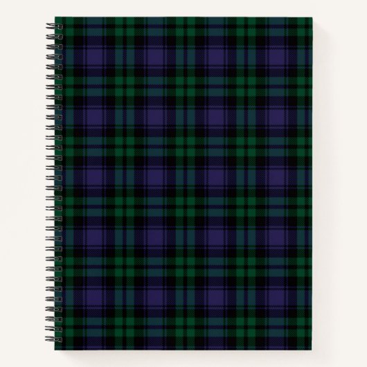 Black Watch Tartan, Plaid Notizblock (Vorderseite)