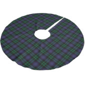 Black Watch Tartan, Plaid Polyester Weihnachtsbaumdecke (Schrägansicht)