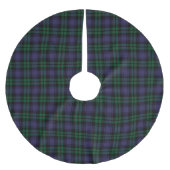 Black Watch Tartan, Plaid Polyester Weihnachtsbaumdecke (Vorderseite)