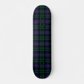 Black Watch Tartan, Plaid Skateboard (Vorne)