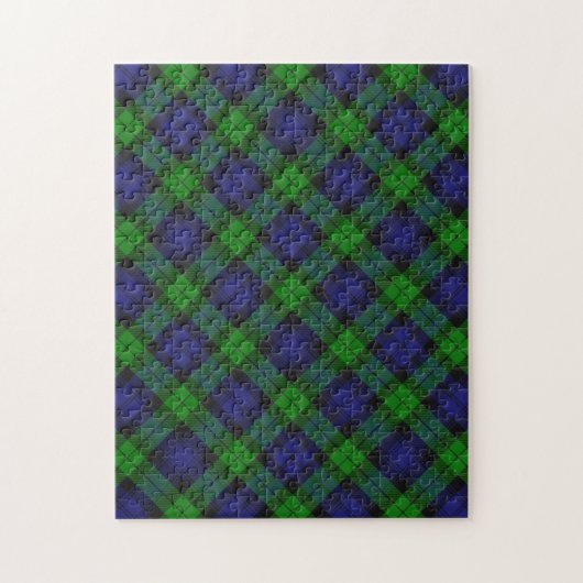 Black Watch Tartan Puzzle (Vertikal)