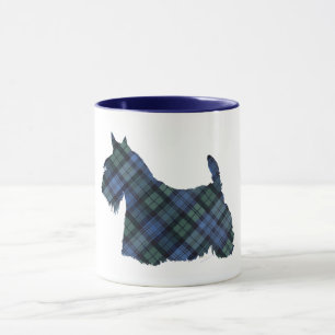 Black Watch Tartan Schottischer Terrier Tasse