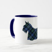 Black Watch Tartan Scottish Terrier Tasse (Vorderseite Links)