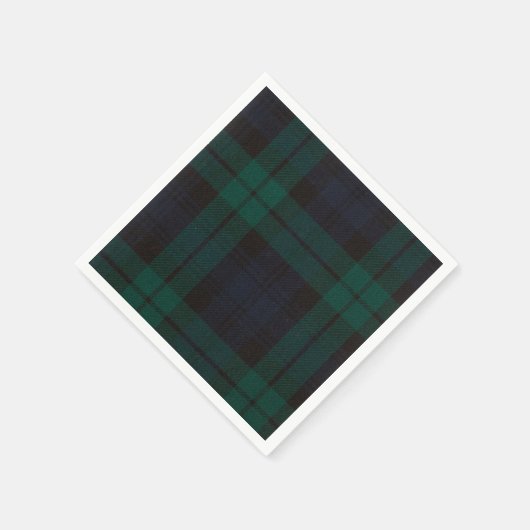 Black Watch Tartan Serviette (Ecke)